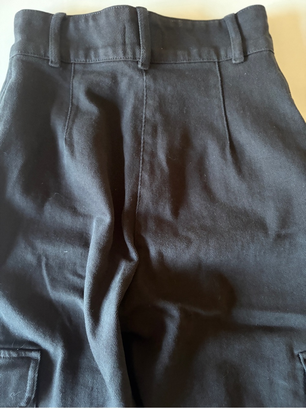 Wilfred Free Aritzia Black Cargo Pants high-rise waist button fly women’s 00 - Picture 11 of 11